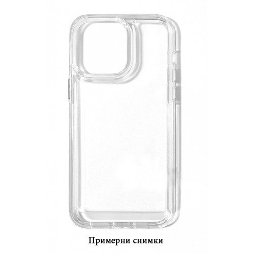 Акрилен Кейс с Метални Бутони за iPhone 14 Pro - Прозрачен – снимка 3