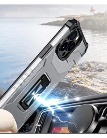 Armor Crystal Carcase, Ring iPhone 13 Pro Max - Прозрачен/Черен