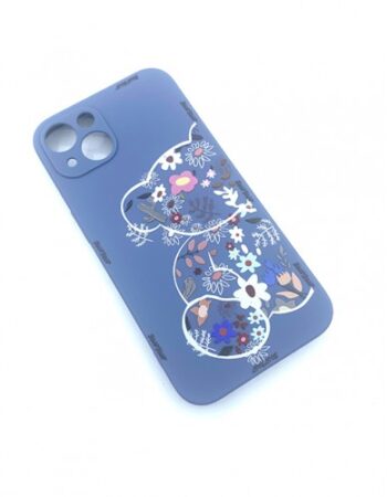 Bear Кейс Tpu iPhone 15 - Син