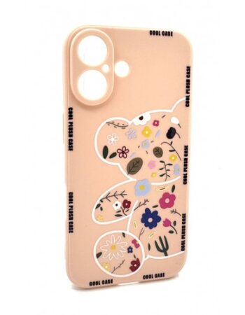 Bear Кейс Tpu iPhone 16 - Розов