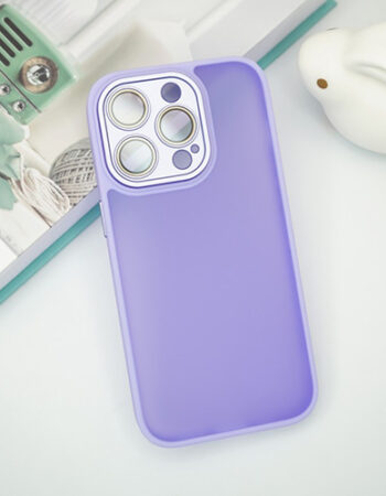 Fine Feeling Кейс , протект на камера iPhone 14 Pro Max - Лилав