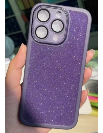 GlamSparkle Кейс iPhone 15 Pro Max - Лилав