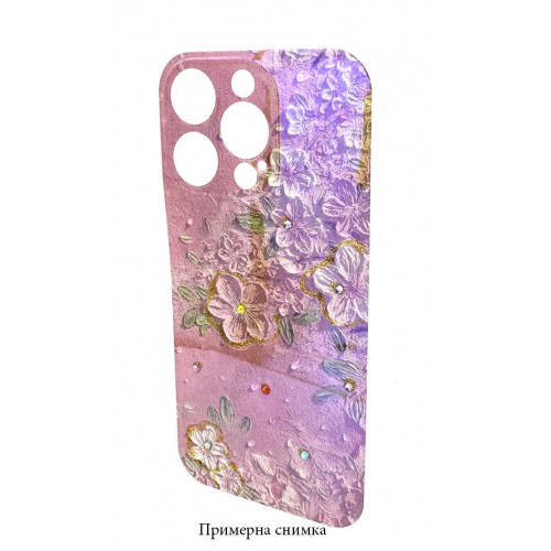 Кейс Хамелеон IMD с цветни камъни за iPhone 16 Pro Max - No12