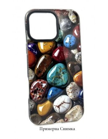 Кейс IMD за iPhone 13/14 - Цветни камъни