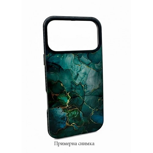 Кейс IMD за Samsung Galaxy A54 - Мрамор Зелен/Тюркоаз