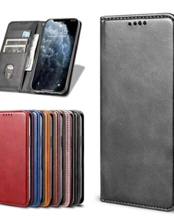 Кожен тефтер с магнитен капак Samsung Galaxy S22 Plus - Син