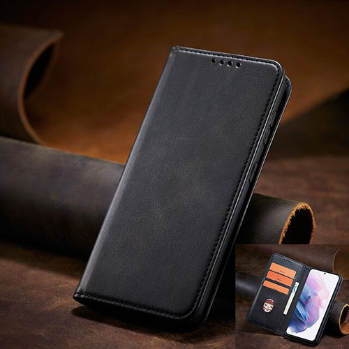 Кожен тефтер с магнитен капак Samsung Galaxy S23 Ultra - Черен