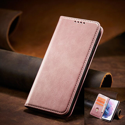 Кожен тефтер с магнитен капак Samsung Galaxy S25 Plus - Пепел от рози