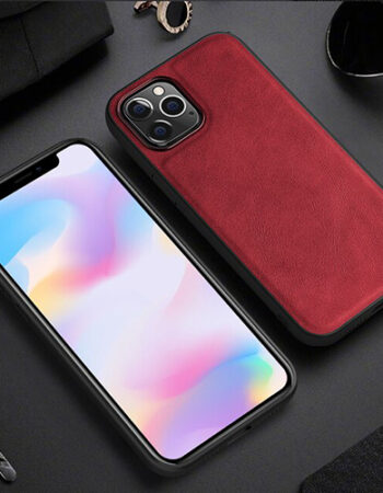 Кожен Tpu Кейс iPhone 14 Pro Max - Червен
