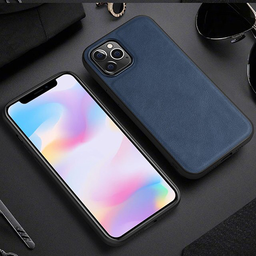 Кожен Tpu Кейс iPhone 14 Pro - Син – снимка 2
