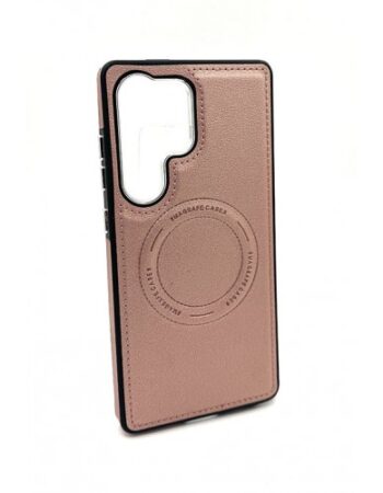 LeatherCraft Кейс MagSafe Samsung Galaxy S25 Ultra - Розов