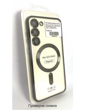 MagSafe Кейс протект на камера Samsung Galaxy S23 Plus - Черна Рамка