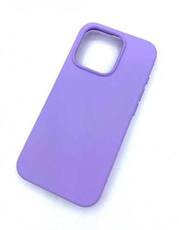 My Choice Изчистен силиконов кейс iPhone 15 Pro - Лилав