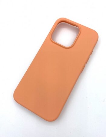 My Choice Изчистен силиконов кейс iPhone 15 Pro - Праскова