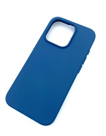 My Choice Изчистен силиконов кейс iPhone 15 Pro - Син