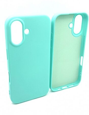 My Choice Изчистен силиконов кейс iPhone 16 - Мента