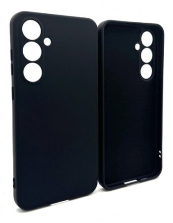 My Choice Изчистен силиконов кейс Samsung Galaxy S24 FE - Черен