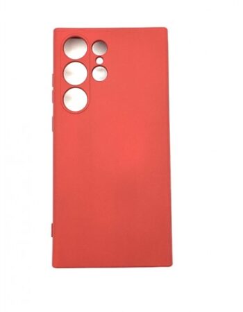 My Choice Изчистен силиконов кейс Samsung Galaxy S24 Ultra - Червен