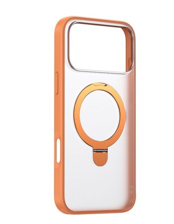 BASEUS Калъф HoopRing Magnetic + stand, Apple iPhone 17 Pro Max /оранжев/ - P0046008