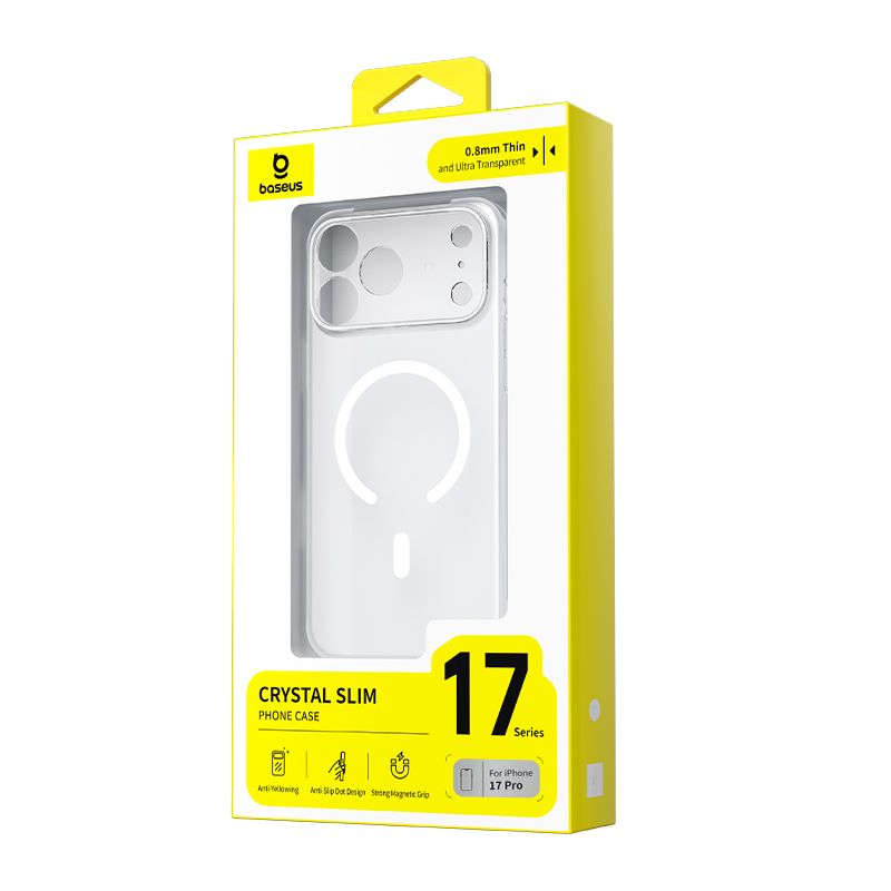 BASEUS Калъф Crystal Slim case Apple iPhone 17 Pro Max Magnetic /прозрачен/ - P0045T05 – снимка 2