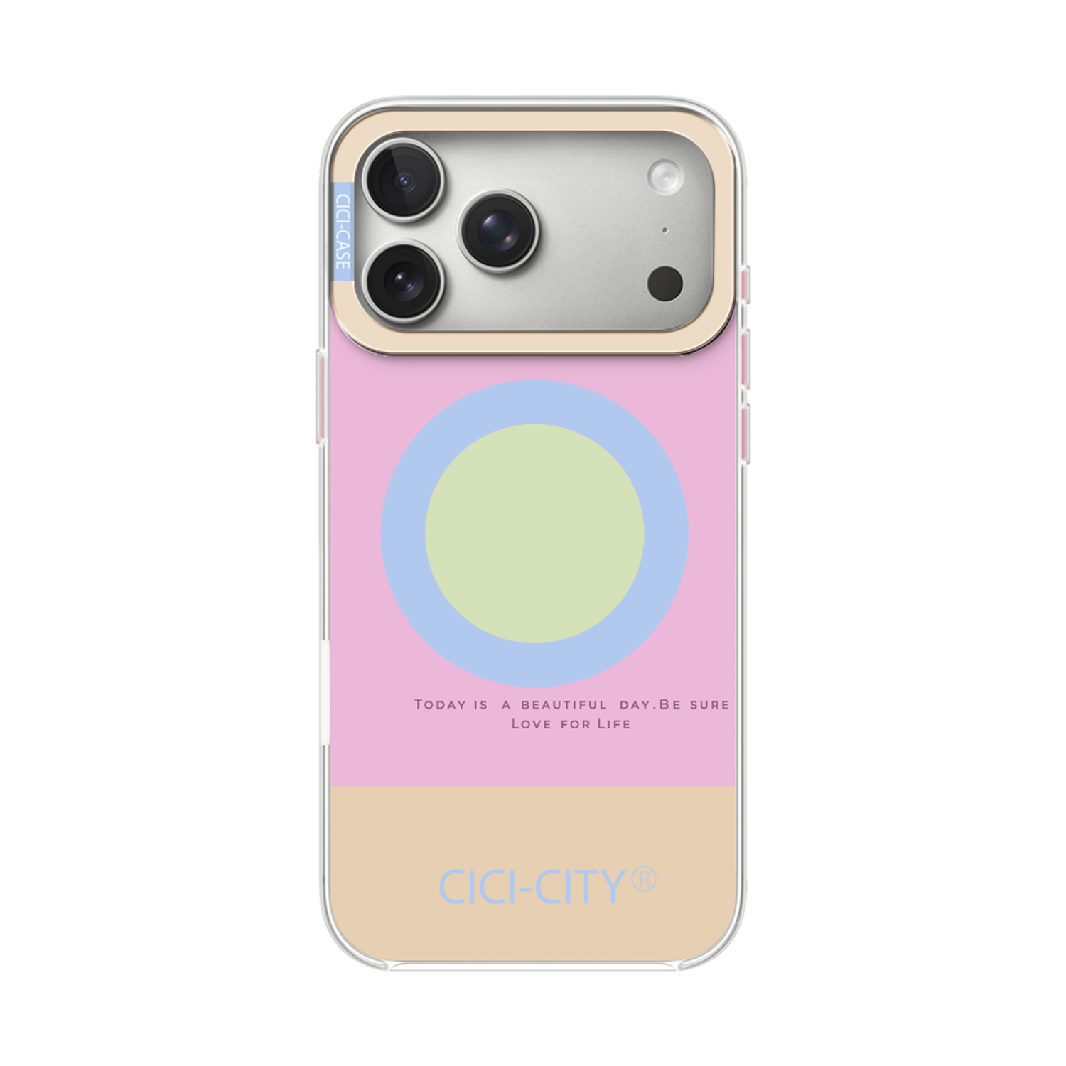 Калъф CiCi Candy Pastel MagSafe Apple iPhone 16 Pro Max /розово-жълт/