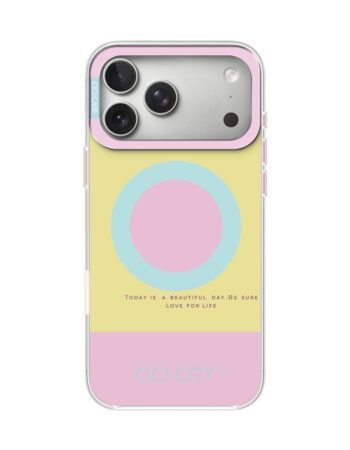 Калъф CiCi Candy Pastel MagSafe Apple iPhone 16 Pro /жълто-розов/