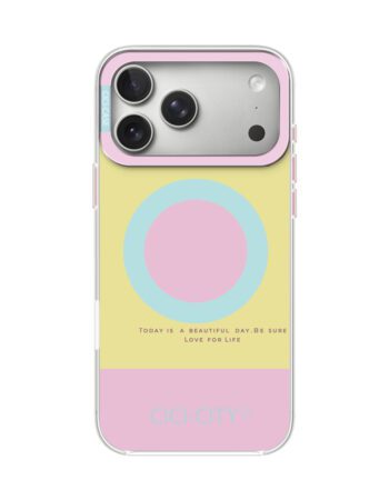 Калъф CiCi Candy Pastel MagSafe Apple iPhone 16 Pro Max /жълто-розов/