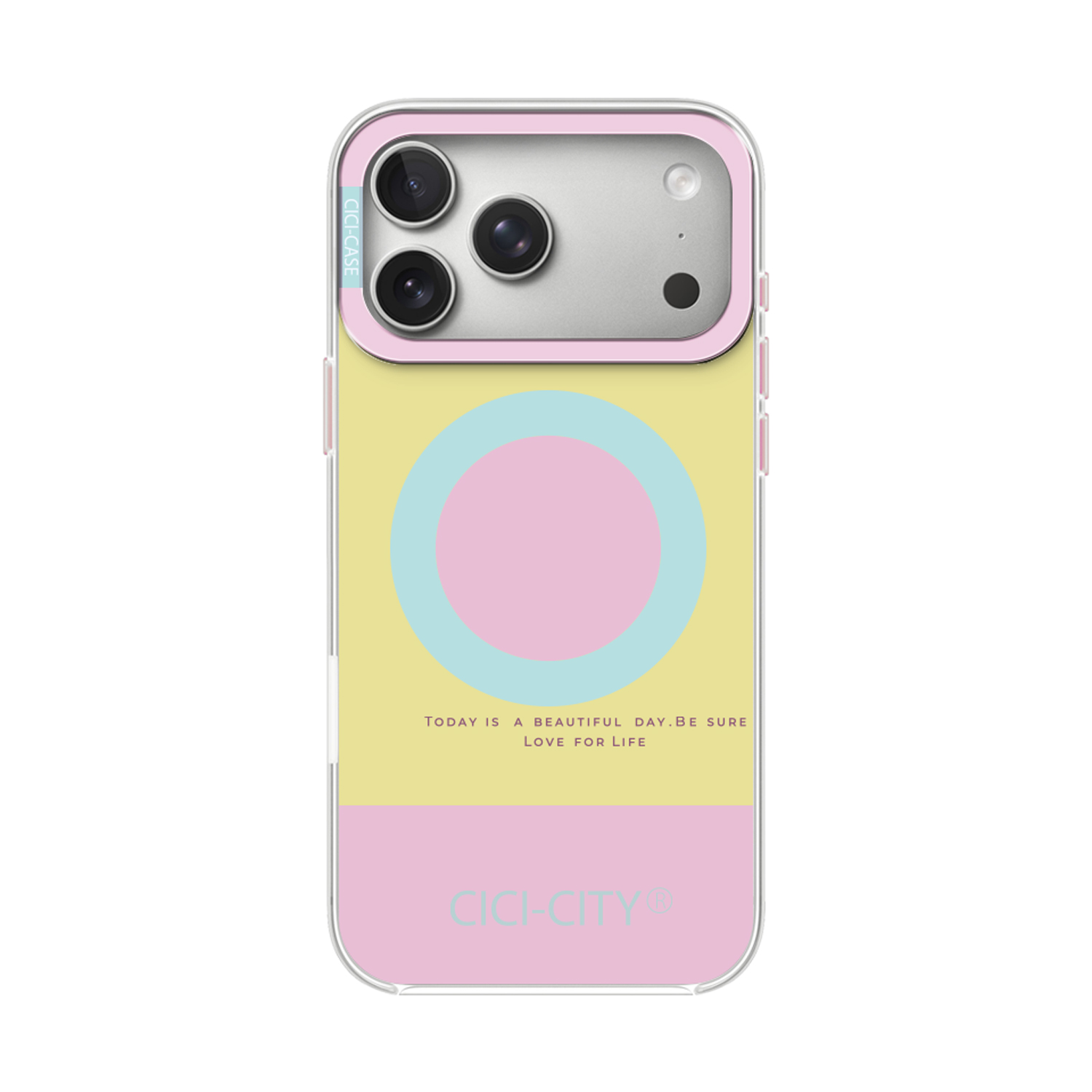 Калъф CiCi Candy Pastel MagSafe Apple iPhone 17 Air /жълто-розов/