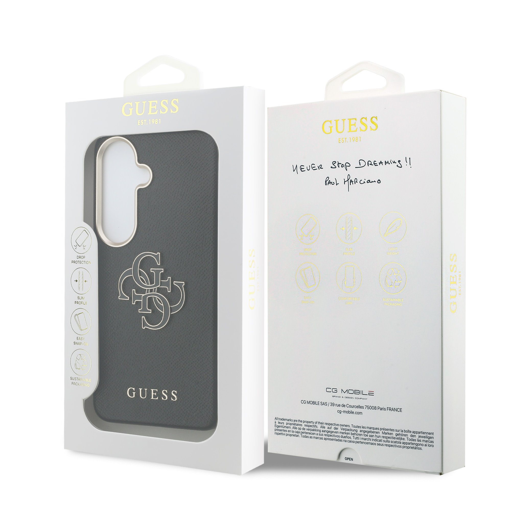 GUESS Калъф Samsung S26, PU 4G Resin Metal Logo Case /черен/ - GUHCS26S5PS4RGGK – снимка 2