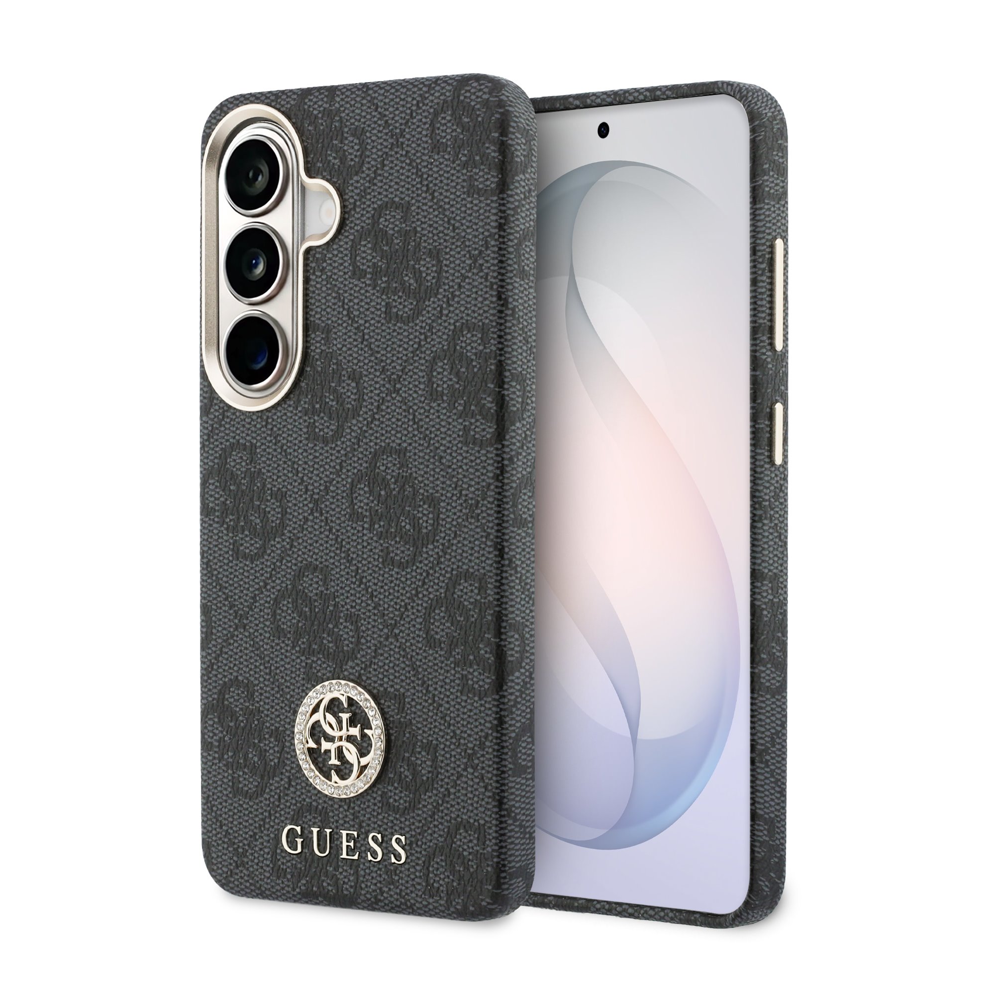 GUESS Калъф Samsung S26 Ultra, PU Leather 4G Gold Frame MagSafe /черен/ - GUHMS26LP4MSEGCK