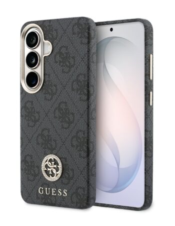GUESS Калъф Samsung S26, PU Leather 4G Strass Logo Gold Frame MagSafe /черен/ - GUHMS26SP4GRMDEK