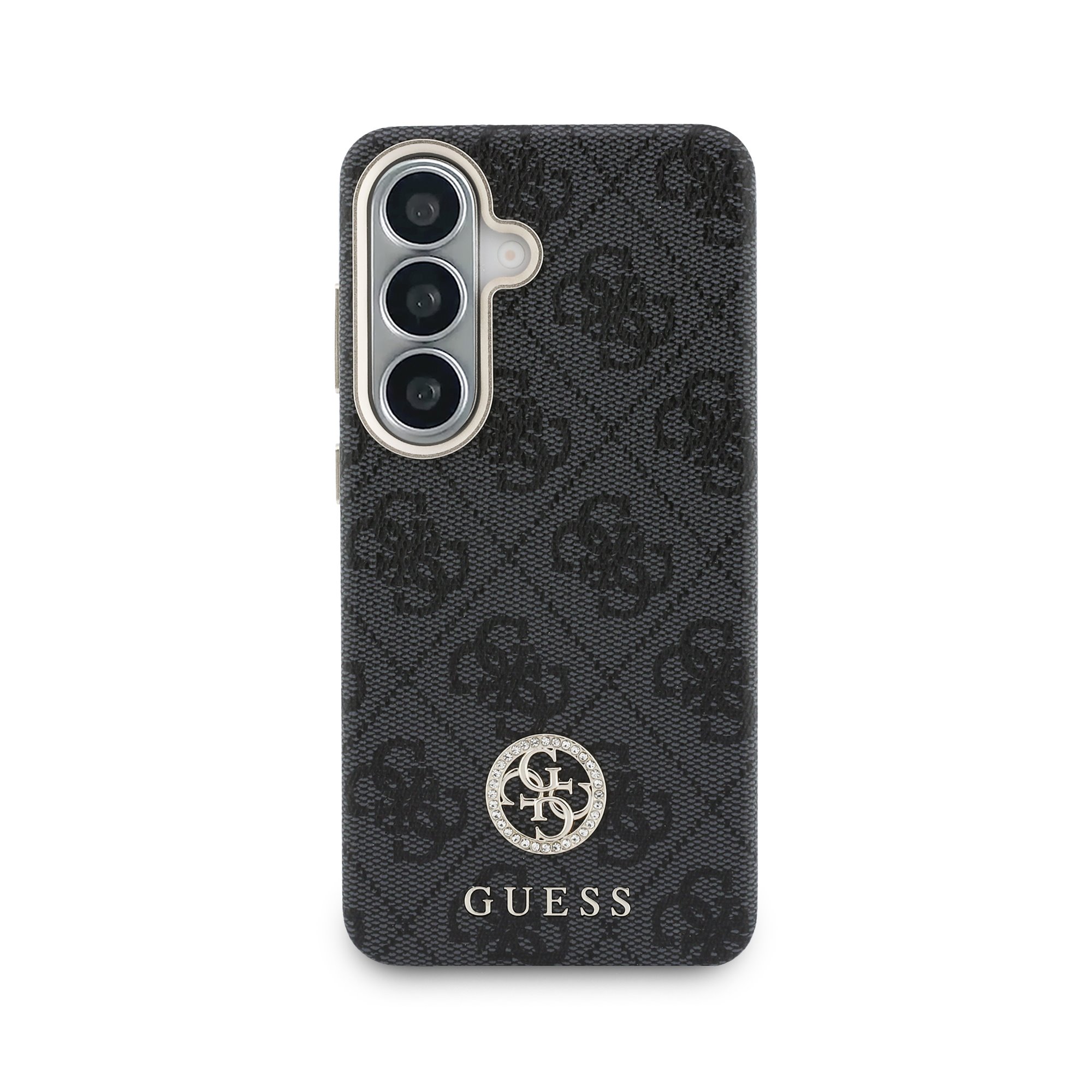 GUESS Калъф Samsung S26, PU Leather 4G Strass Logo Gold Frame MagSafe /черен/ - GUHMS26SP4GRMDEK – снимка 3