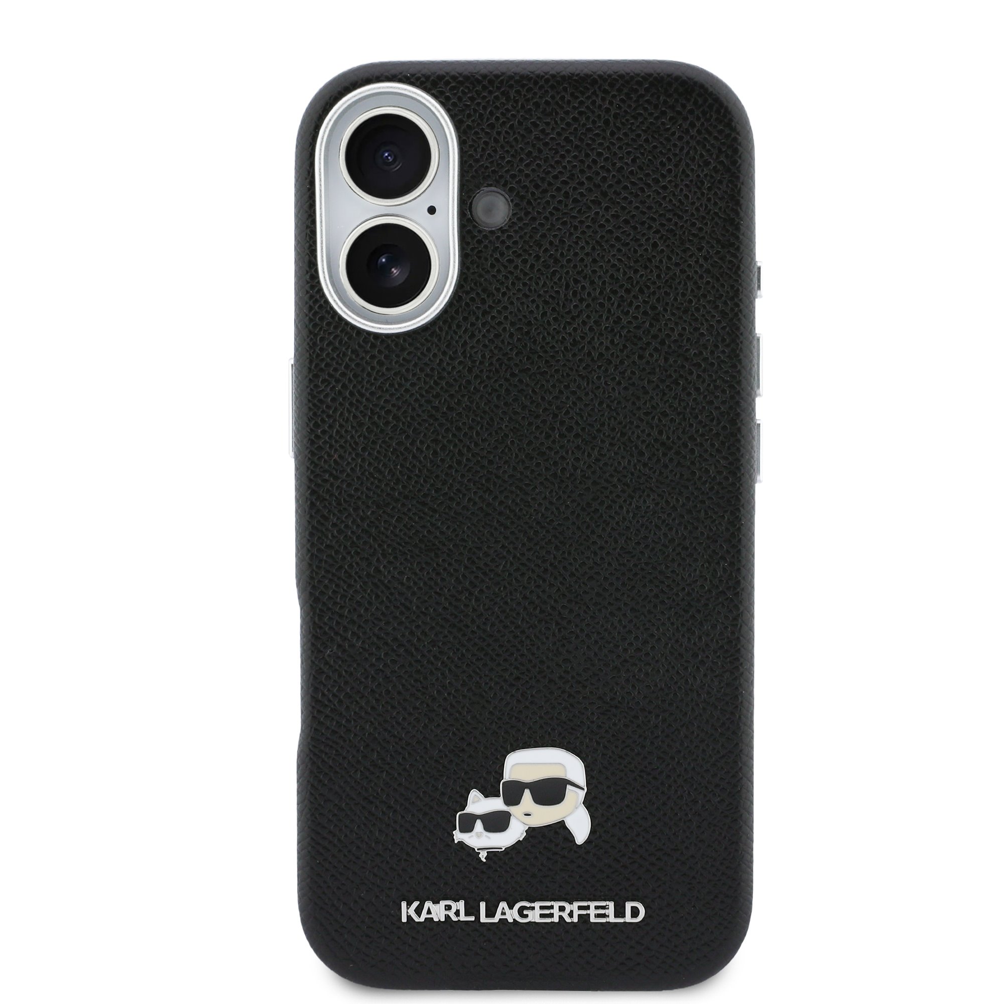 Karl Lagerfeld Калъф Apple iPhone 17, PU K/C Heads Pins MagSafe /черен/ - KLHMP17S6PFKCLK – снимка 3