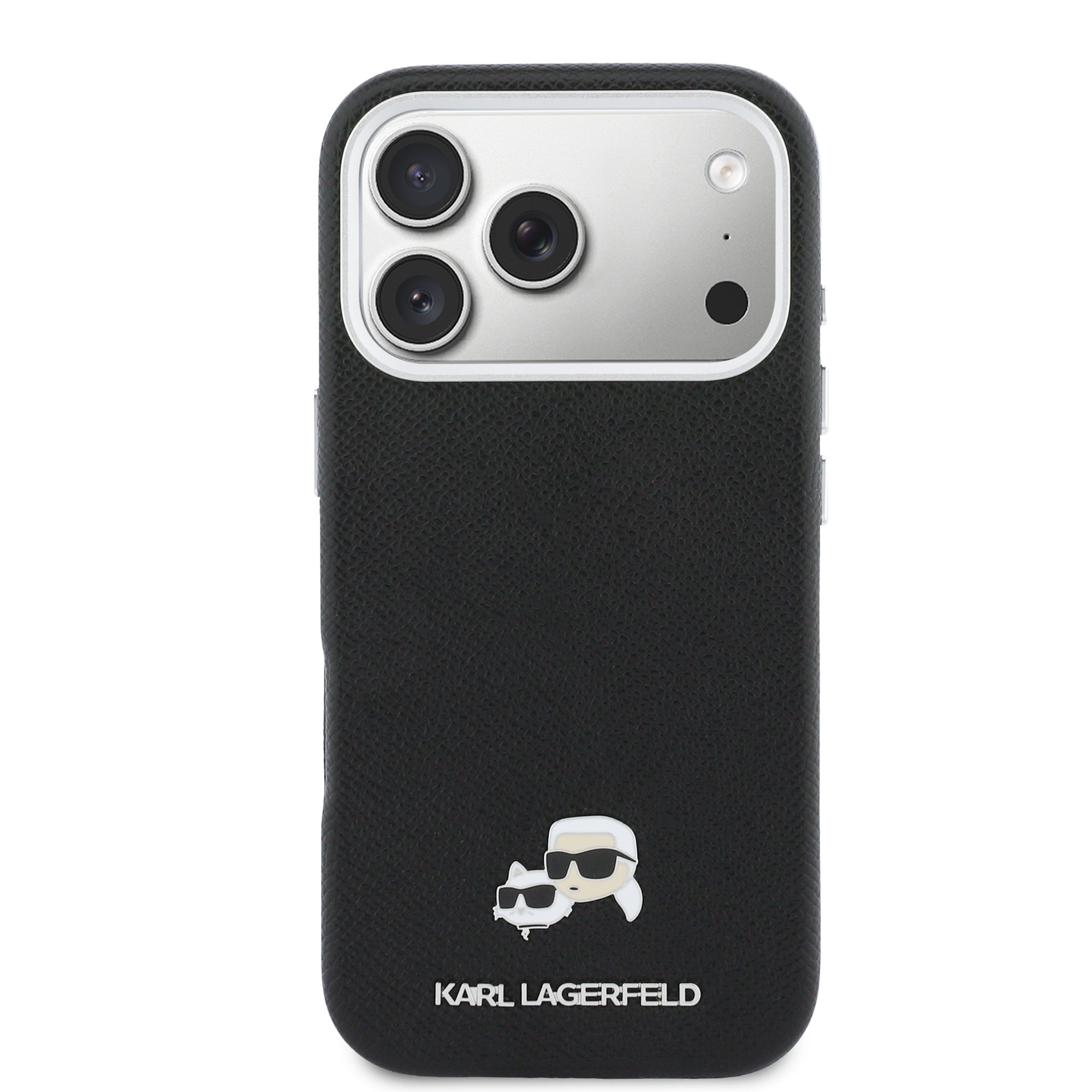 Karl Lagerfeld Калъф Apple iPhone 17 Pro, PU K/C Heads Pins MagSafe /черен/ - KLHMP17L6PFKCLK – снимка 3