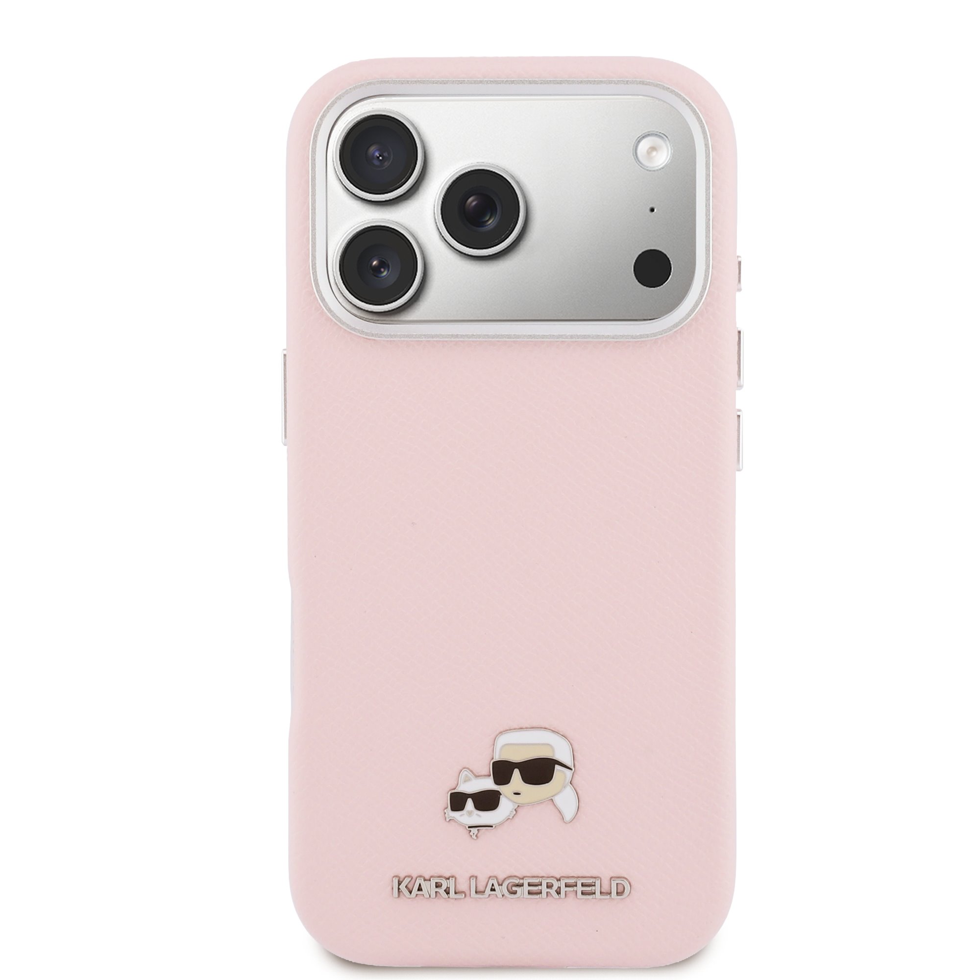 Karl Lagerfeld Калъф Apple iPhone 17 Pro Max, PU K/C Heads Pins MagSafe /розов/ - KLHMP17X6PFKCLP – снимка 3