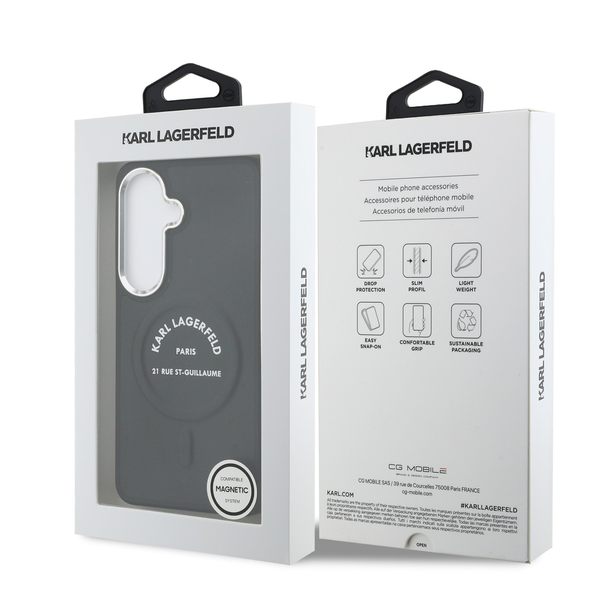 Karl Lagerfeld Калъф Samsung S26, PU RSG Logo MagSafe /черен/ - KLHMS26SPSKRSGEK – снимка 2