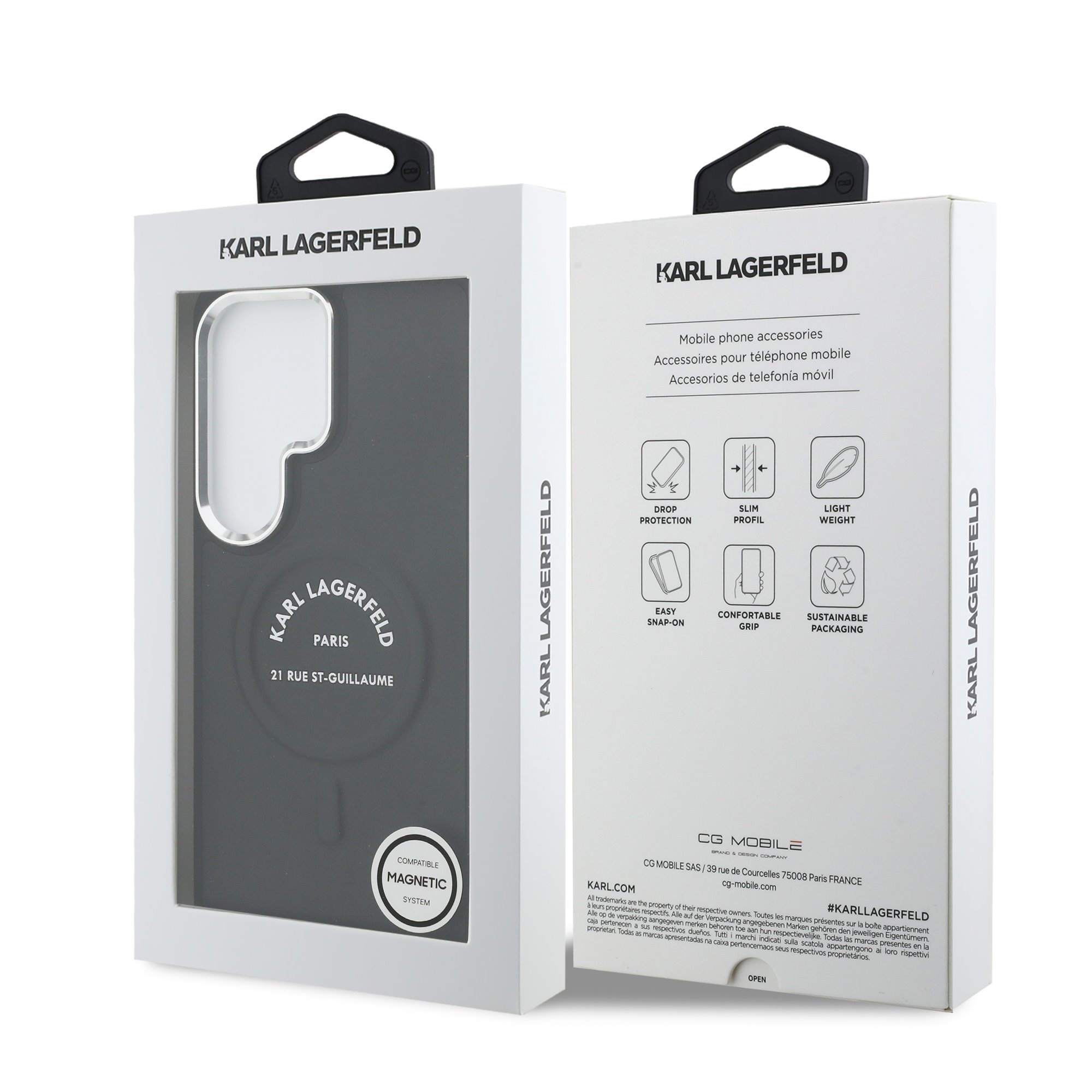 Karl Lagerfeld Калъф Samsung S26 Ultra, PU RSG Logo MagSafe /черен/ - KLHMS26LPSKRSGEK – снимка 2