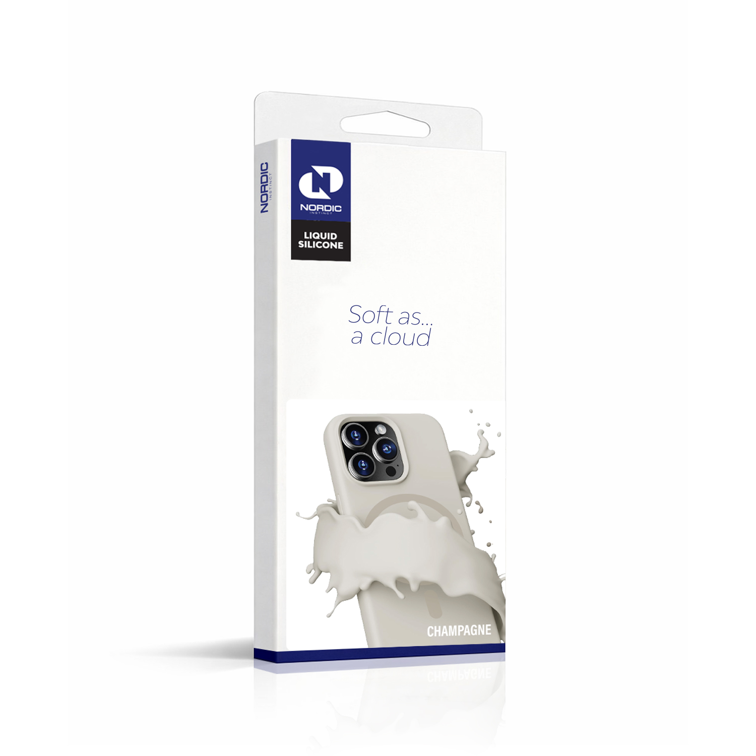 NORDIC Калъф Liquid Silicone Apple iPhone 15 Pro, MagSafe /Champagne/ – снимка 2