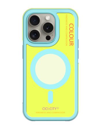 Калъф CiCi Color Bumper MagSafe Apple iPhone 14 Pro /синьо-жълт/