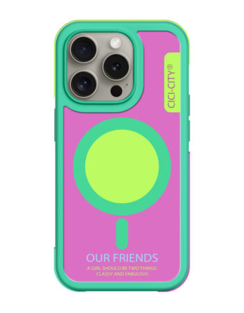 Калъф CiCi Color Bumper MagSafe Apple iPhone 17 /мента-маджента/