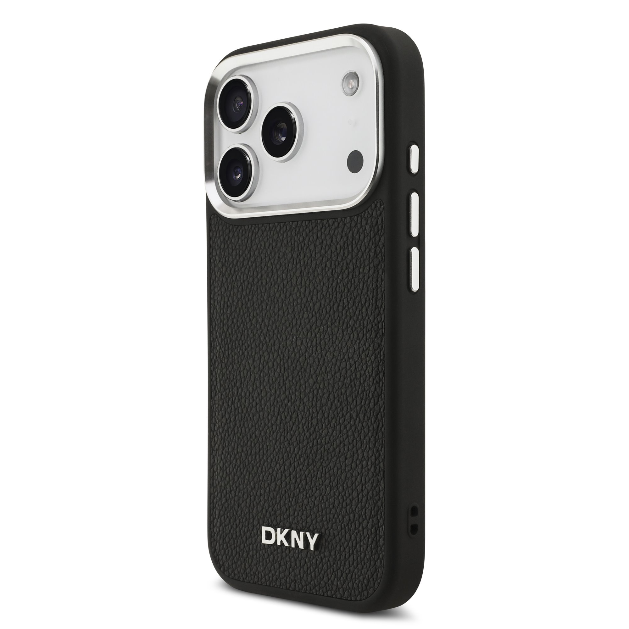 DKNY Калъф Apple iPhone 17 Pro, PU Leather Metal Logo MagSafe + Wrist Strap, черен - DKHMP17LPDHWSK – снимка 2