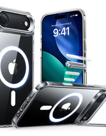 ESR Калъф Classic Hybrid iPhone 17 Air, MagSafe + Camera control cover + стойка /прозрачен/