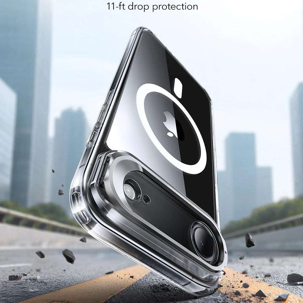 ESR Калъф Classic Hybrid iPhone 17 Air, MagSafe + Camera control cover + стойка /прозрачен/ – снимка 2