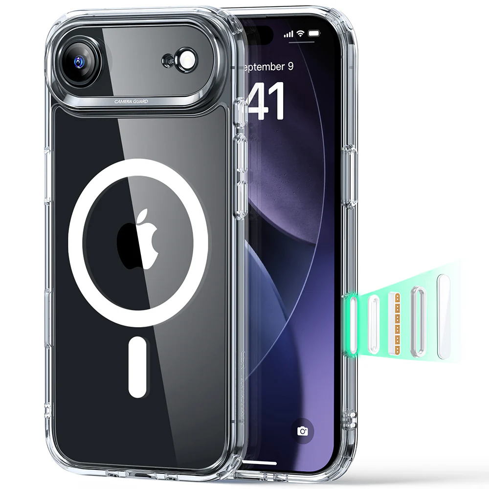 ESR Калъф Classic Hybrid iPhone 17 Air, MagSafe + Camera control cover /прозрачен/