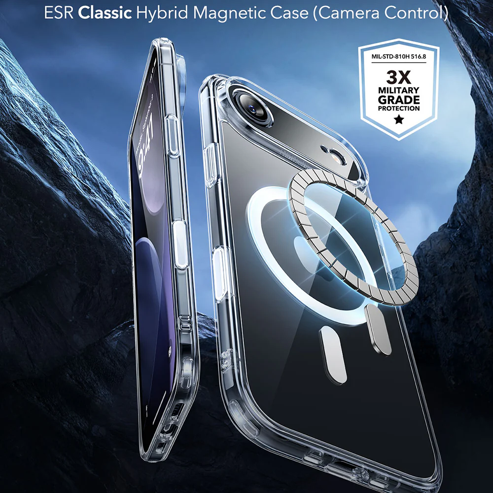 ESR Калъф Classic Hybrid iPhone 17 Air, MagSafe + Camera control cover /прозрачен/ – снимка 2
