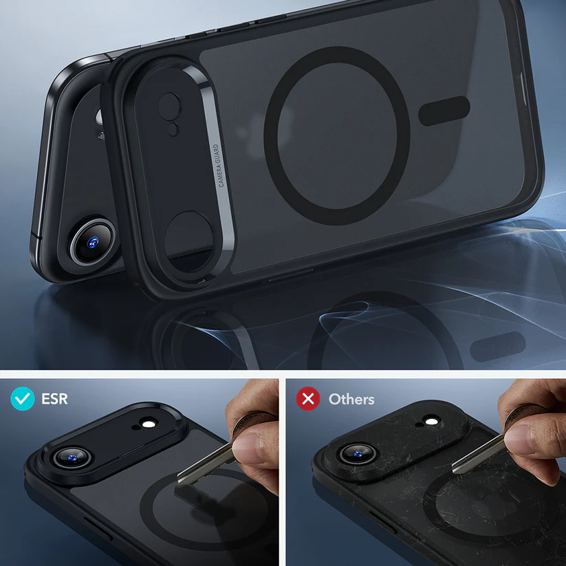ESR Калъф Classic Hybrid iPhone 17 Air, MagSafe + Camera control cover /черен/ Amazon pack – снимка 3