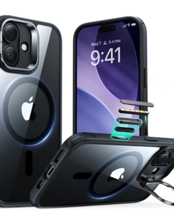 ESR Калъф Classic Hybrid iPhone 17, MagSafe + Camera control cover + стойка /черен/