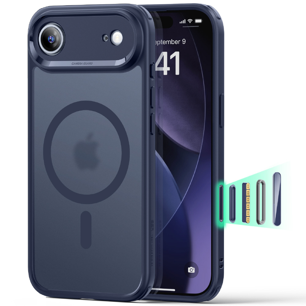 ESR Калъф Classic Hybrid iPhone 17 Air, MagSafe + Camera control cover /син/