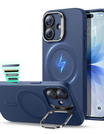 ESR Калъф Cloud Soft със стойка iPhone 17, MagSafe + Camera Control /син/