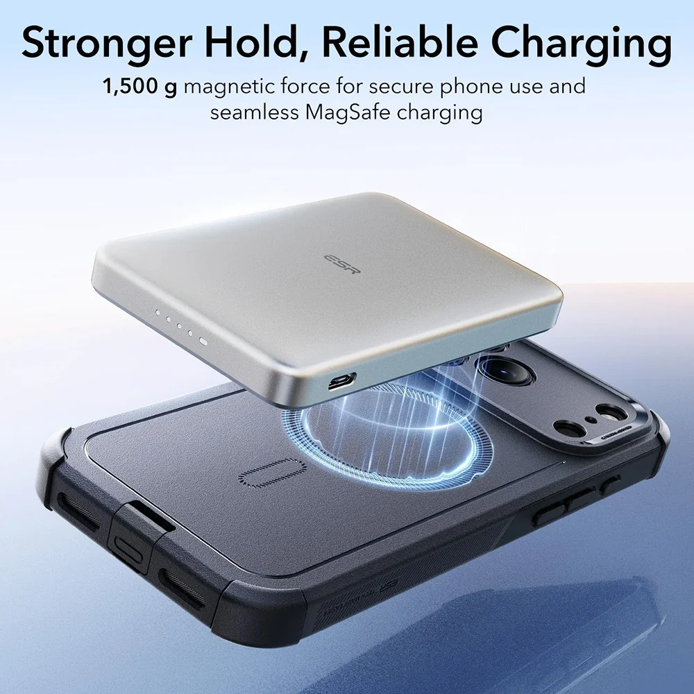 ESR Калъф Cyber Tough Armor iPhone 17 Pro, MagSafe + Camera Control /черен/ Amazon pack – снимка 3